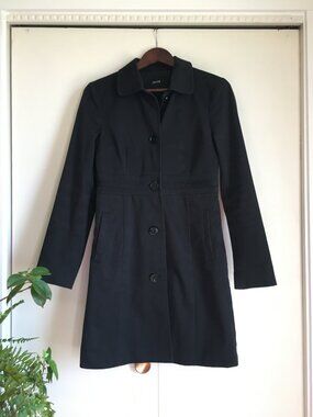 Vintage Y2K Jacob Cyberpunk Matrixcore A-Line Cotton Blend Trench Coat 3/4